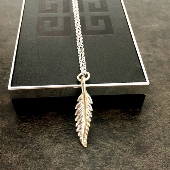 Jewelry - ✨925 Sterling Silver Feather Necklace✨